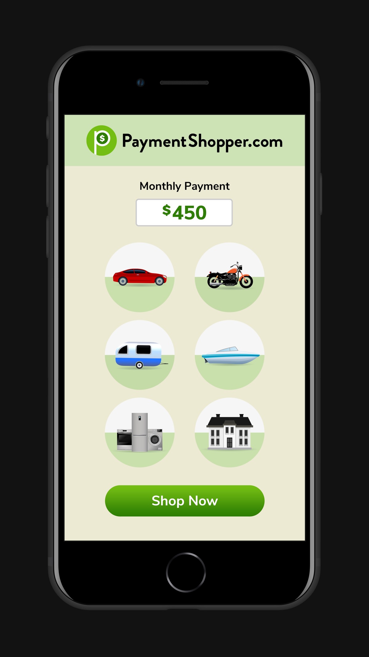 PaymentShopper app interface